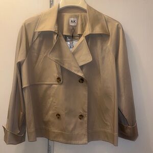 Anne Klein Short Tan Trench Coat